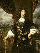 Portrait of Mattheus van den Broucke Governor of the Indies, with the gold chain and medal presented to him by the Dutch East India Company in 1670. Samuel van hoogstraten